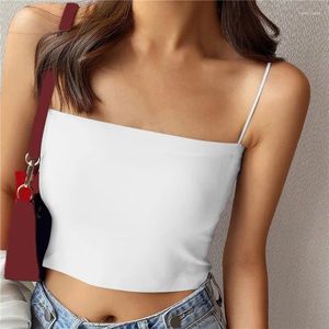 Tank camisole Donne Scesce ghiacciate CAMISOLE CAMPOLE CASSE CAMPO Anti-Light Bellissimo top corto posteriore CHE PUOI ESSERE OUTTIVO