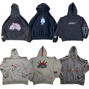 Y2K Hoodie HARAJUU JNCO Haft Hafdery Jakość vintage pullovers Hip Hop Zakryty Streetwear Gothic Mężczyźni Kobiety moda bluza 240514