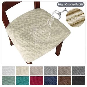 Chair Covers 1Pcs Stretch Cover Dining Room Waterproof Seat Slipcover Washable Jacquard For Home El Kitchen