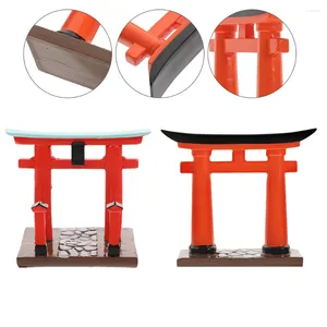 Garden Decorations 2st Mini Japanese Torii Gate Figures Micro Landscaping Props House Decors