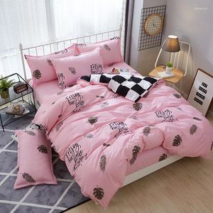 Постилочные наборы розовый лист буква домашнее текстиль постельные кула