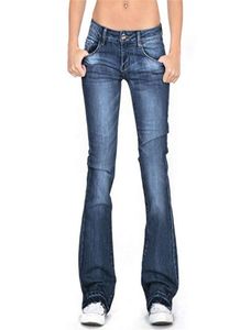 Jeans de bootcut jeans pretos causais causais vintage magro de cintura baixa pnats Bottom PNATS PLUS TAMANHO MENIMAIS SOLID