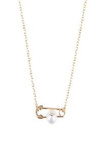 Net Celebrity Simple Small Fragrance Halsband Super Fairy Mix och Match Saturn Artificial Pearl Pin Design Chocker Necklace6414436