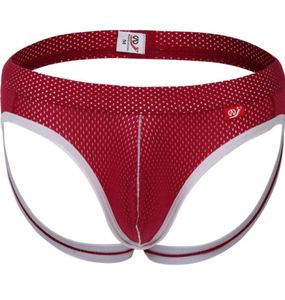 Neue Männer039s Jockstrap Herren Mesh Jock Armband Thongs Gstrings sexy Unterwäsche Männer Mann Männliche Briefs Low -Rise -Bulge -Beutel Boy Sho8660964