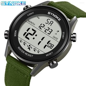 Orologi da polso orologio elettronico con cinturino in nylon Waterproof Outdoor Sports Digital Perfect For Per uomini