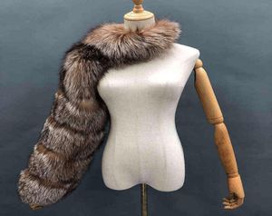 2021 new fashion fox fur coat women sleeve luxury single sleeve Y12302619276
