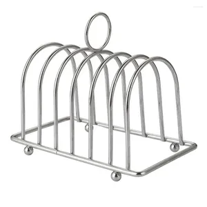 Küche Aufbewahrung Brothalter Praktische Fächer Design Rack Edelstahl 6 Slots Elektrische Fritteusen Toast Bäckerei Versorgung