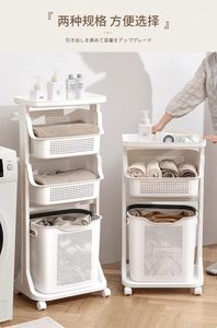 Hooks Tvätt Dirty Clothes Storage Basket Badrumshyllor Artefakt