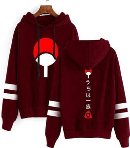 2021 Hot Anime Hoodie Grafiska tryckta randiga tröja män/kvinnor harajuku hoody kakashi uchiha sasuke pullovers g12148557938