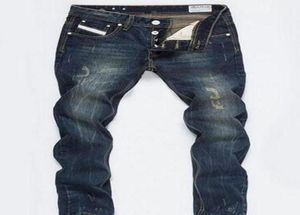 Novo designer masculino calça magra de calças casuais jeans masculina moda angustiada rasgada slim motocicleta moto moto denim hip hop pa4648385