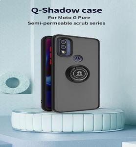 Телефонные чехлы для Motorola G Play G22 E32 G30 G50 Ring Ring Кольцо для защиты подвески