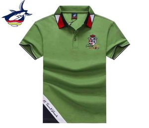 Polo Green White Navy Shirt Men Short Sleeve High Quality 100% Cotton Fashion Design Tace & Brand Men's Shirts Tees7175499