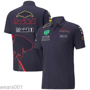 F1 Racing Polo Shirts T-shirt Formel 1 Team Summer Nya fans utomhus kortärmad avslappnad sportstopp överdimensionerad H9R8