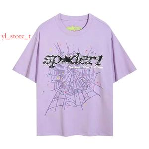 SP5Ders Designer T 2024 Summer för män och kvinnor Grafiska tee -kläder 555 Tshirt Pink Black White Young Thug 55555 Spiders Shirt 37DC