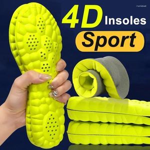 Women Socks Sport Running Men Breathable Orthopedic High-elasticity Latex Soft Pad Insole Absorption For Massage Insoles Shoe