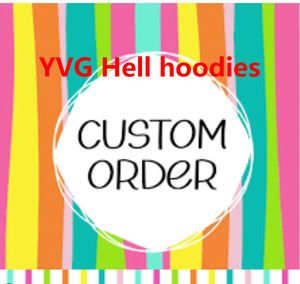 77Color Hell YVG New Designer Men's and Women's Hoodie Sweatshirt Zipper Hoodie Långärmad mode Trendig toppstorlek S-XL