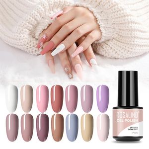 ROSALIND Gel Nail Polish 120 Colors UV Varnish Hybrid Semipermanent Art Cat Eye Soak Off Top Base Coat Esmalte 240510