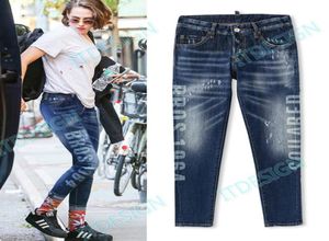 Women Cowboy Hosen 2020 Design Populärer Farbe Splattered beschädigte Jeans mit Detail Patchwork Sexy Fit8874451