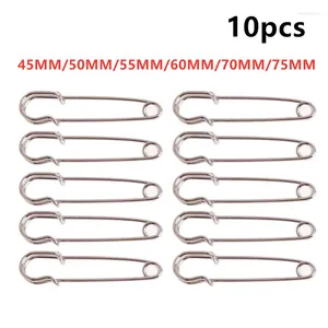 Brooches 10PCS Large Heavy Duty Metal Safety Pins Brooch Fastening Jewellery Sewing Clothing Holder Clasp Fabric Craft