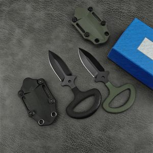 BM 175/175BK CBK Edc Push Fixed Blade knife Gimlet knife 2.5"D2 Sharp Blade Non-slip Cotton Handle Camping Hunting Survival Knives Tools