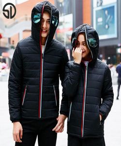 Whole Winter Jacket Coat Thick Warm Clothes Lightweight Alien Youth Specials With Glasses Warm Zip Coat Hooded Coupleclot8142406