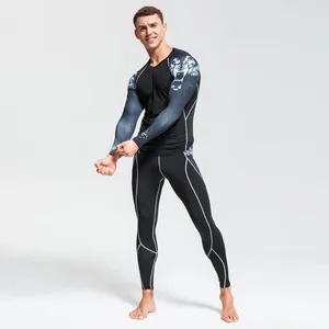 Men's Thermal Underwear Long Johns Winter Sportwear Fitness Quick-drying Compression Sports MMA Rashgard Male S-4XL