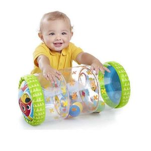 Piaska zabawa w wodę zabawa nadmuchiwana zabawka w rolce 6 12 miesięcy joystick zabawki dla niemowląt z piłką i dzwonkiem Wczesny rozwój dziecka Percepcja czasu brzusznego Q240517
