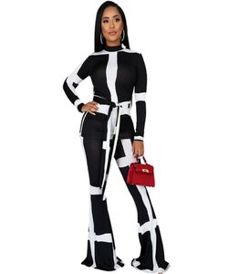 Casual 2 Piece Set Women Tracksuit Sexy Two Piece Set Top and Pants Women Festival Clothing Party Club Outfits Matching Sets1096508