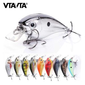 Baits Lures VTAVTA 5cm/7cm crank bait fishing bait float for Parker black Minnow bait fishing artificial bait fishing bucketQ240517