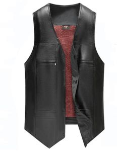 Mens Faux Leather Vest Wedding Clothing PU Coats Mens Vest01282761