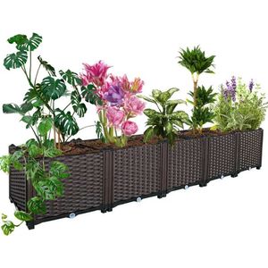 Planters POTS Outdoor Garden Plant Growth Bed Box Gardeq240517