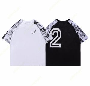 メンズTシャツデザイナーTシャツレッドハートホワイトサイドTシャツカップルモデルラブ服グラフィックティーラウンドコットンショートスル7027260