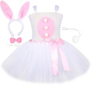 Baby Girls Easter Bunny Tutu Dress for Kids Rabbit Cosplay Cosplay Kostiumy Dziewczyna z okazji urodzin