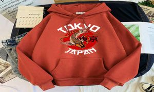 Funny Tokyo Koi Print Hoodie Hip Hop Street Sweatshirts Retro Streetwear Tracksuit Mens Warm Comfortable Pullovers For Male Y07276464422