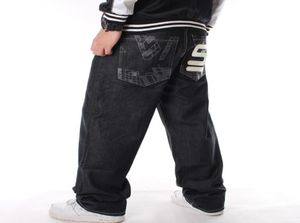 Модные мужские мешковатые джинсы Hiphop Plus Size 3046 Multi Pockets Skateboard Cargo Jeans для мужчин тактическая джинсовая джинсовая джинсовая джинсовая джинсовая ткань Brouser4062495