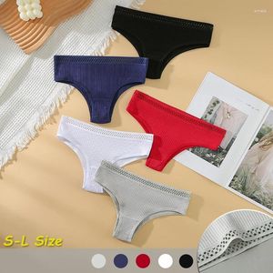 Kadın Panties Pamuk Yaz Serin Teşhal Nefes Alabilir Düşük Belli Kadınlar Seksi Moda Seksi Moda Düz Renkli İç çamaşırı Elastik Uyumlu Yumuşak