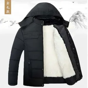 Men's Jackets Warm Winter Jacket Sheepskin Genuine Leather Middle-aged And Elderly Wool Lamb Inner