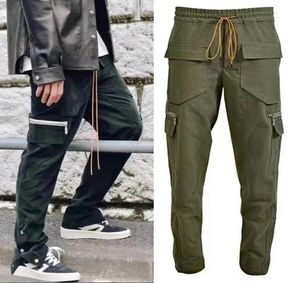 Wersja Vujade Cargo Pants Men Jogger 1: 1 Męskie przyczynowe joggery Retro Multi Pocket Zipper 5141414