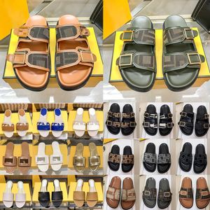 Homens homens designers chinelos deslizantes de verão sandálias de moda praia marca de luxo de luxo ladrinhas lascas panos clássicos slides brancos marrons slides de chaussures sapatos