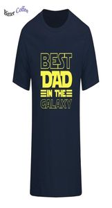 Ny pappa i Galaxy tshirt roliga fäder dag närvarande födelsedagspresenter för män make sommar bomull t -shirt tshirt 2103294757250