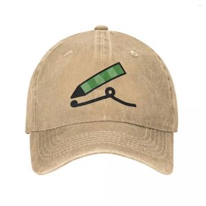 Berets Green Crayon Baseball Caps Snapback Denim Stap