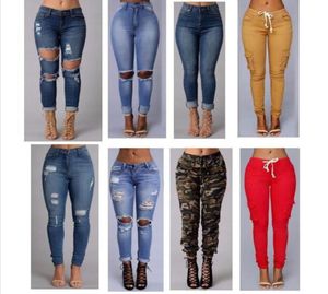 2018 Sexy Fashion New Style Women High Weist Jeans Culle Length Jeans Jeanny Streenny for Women039S Jeans Slim Pants7235208