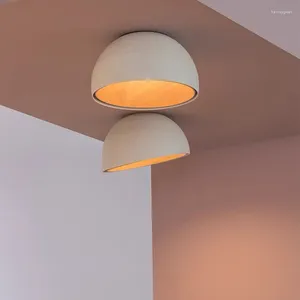 Taklampor kreativa led lampa runda träkorn ljus modern enkel sovrum korridor restaurang gång lampor