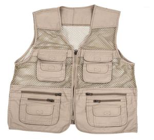 Mens Utility Multi Pockets Hunting Fishing Shooting Vandring Vest Waistcoat19534863