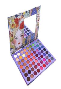 63 Color Mattglitter Mix Eyeshadow Palette Hög Pigment Eyeshadow Palette Waterproof Princess Eye Shadow Palette Professional C9488428
