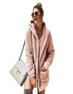 Womens Lady Winter Teddy Bear Fleece Fluffy Zip Coat Jackets Jumper Outwear Högkvalitativa tjocka huvtrockar Laides Tops4012068