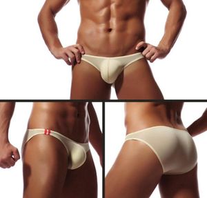Sexy Men G string Briefs Low Rise Solid U Convex Bulge Pouch Thong Men GString Mens TBack Thong Bikini Briefs Gay underwear4396264