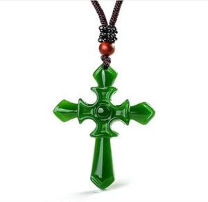 Certifierad 100% Natural Hetian/Afghan Jade Carved Pendant Necklace Charm Jewelry/Jewely Amulet Lucky5510857