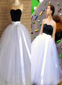 2019年の女の子または女性のための新しいチュチュスカートフルレングス縫製されていないチュールスカートの結婚式とフォーマルウェアスペシャルイラインパーティードレス7039593