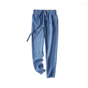 Jeans femminile 2024 DONNE SOLI PANTANE COLASTRING PANTH ALTA STREET STRADA ELASTICA LA GUAGNA DI BAGNA CON SECCHI